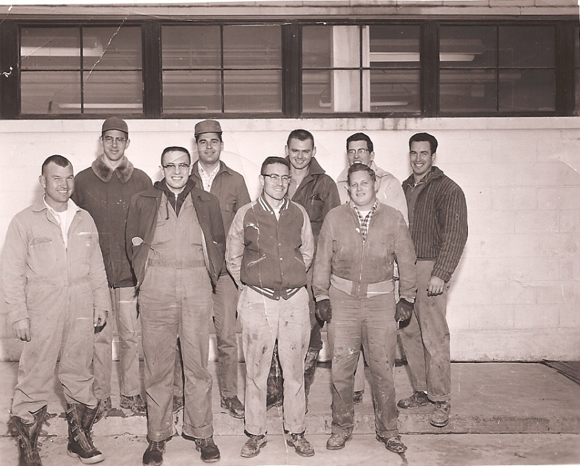 Group of Caterpillar trainees at Peoria Proving Ground in November 1960