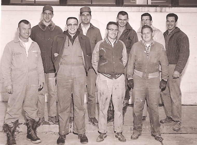 In the training program – Dec., ’60 – at the Proving Grounds working on tractors.