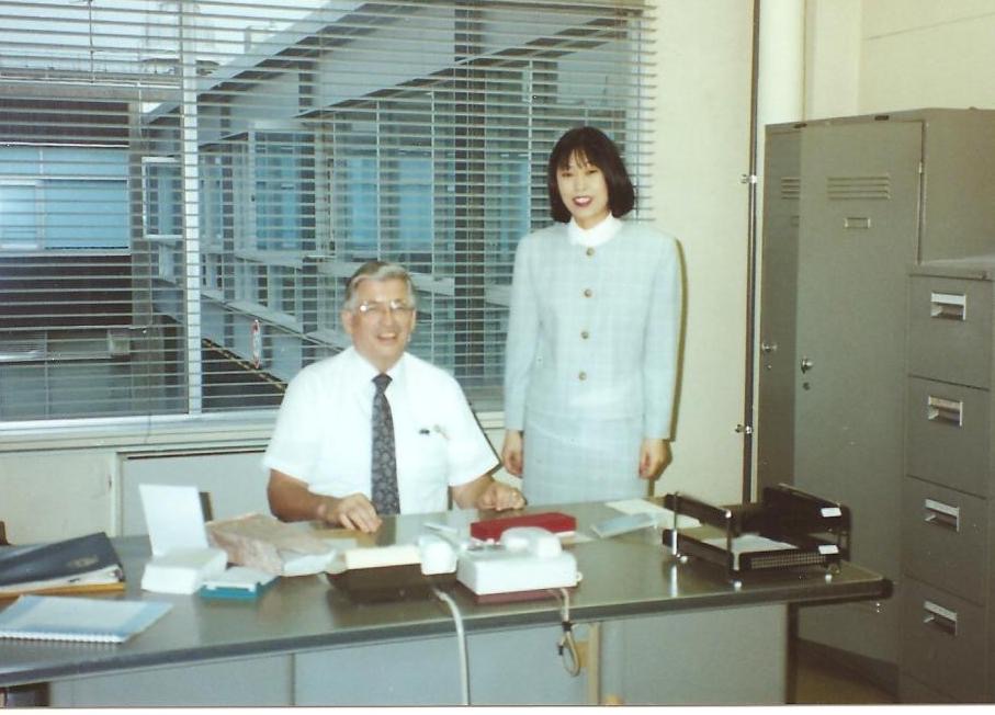With my secretary Suzuki-san at SCM near Tokyo in 1990.
